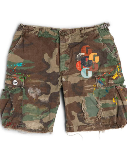 G PATCH WOODLAND CAMO CARGO SHORTS